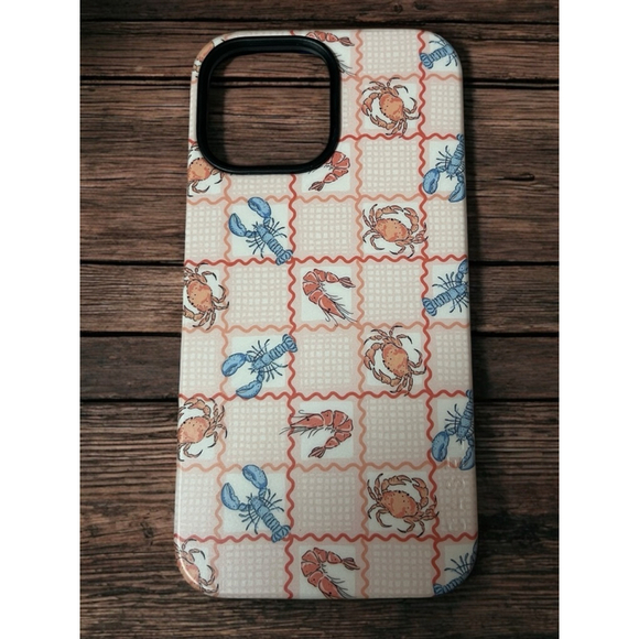 Casely Bold iPhone 13 Pro Max Case – Crabs & Lobsters Print, MagSafe, Military G - Picture 1 of 12